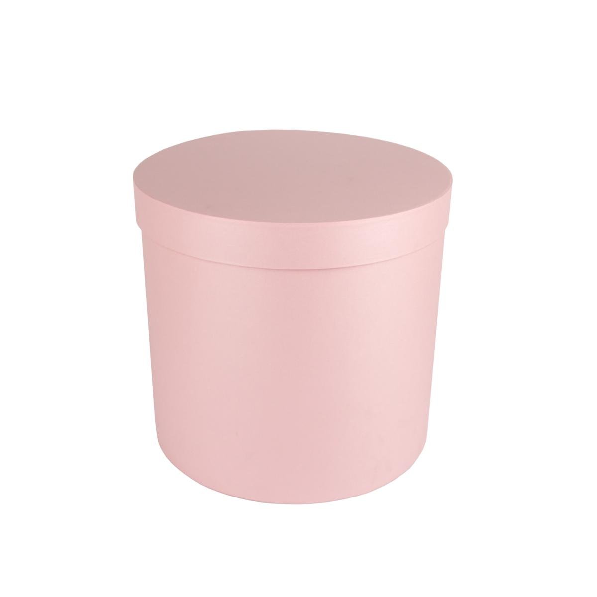 Коробка Perfectbox цилиндрическая перламутровая 23х25х25 см Розовый (2526в3)