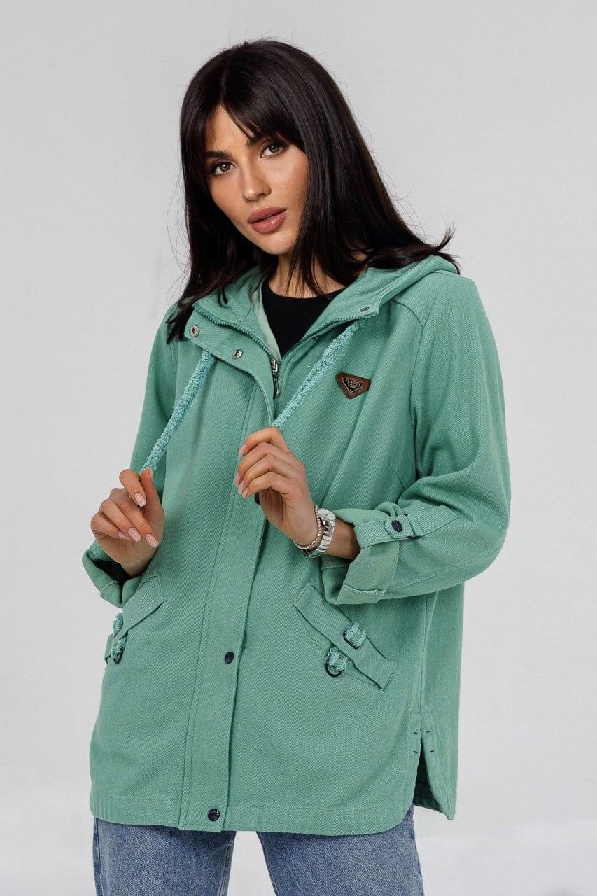 Куртка джинсова жіноча з капюшоном XL Оливковий (546-FCd/XL) Куртка джинсова жіноча з капюшоном XL Оливковий (546-FCd/XL)