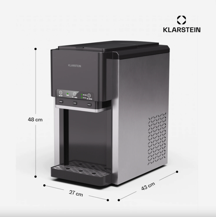 Льодогенератор KLARSTEIN ArcticBlend 3в1 до 12 кубиків за цикл/корпус із нержавіючої сталі (10046191) - фото 5 Льодогенератор KLARSTEIN ArcticBlend 3в1 до 12 кубиків за цикл/корпус із нержавіючої сталі (10046191) - фото 5