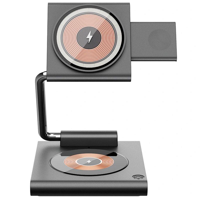 Зарядное устройство беспроводное WIWU Wi-W023 3 in 1 Wireless Charger Grey (00000068575_2)