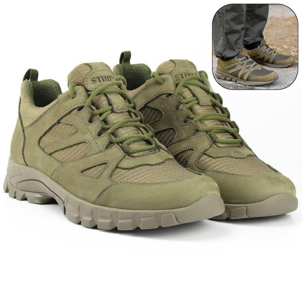 Кроссовки туристические Стимул Хамелеон р. 44 лето/усиленные Оливковый - фото 2