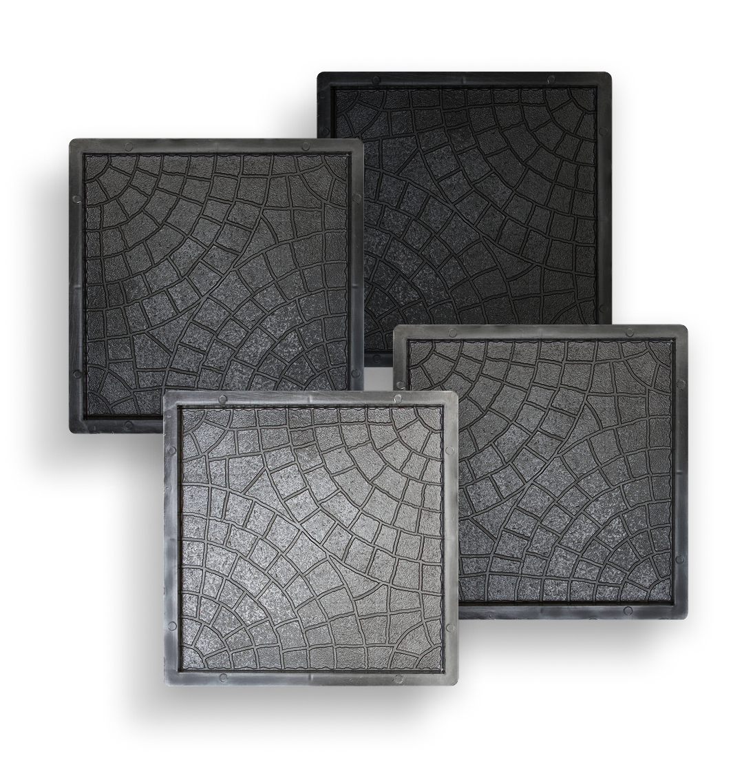 Форми для тротуарної плитки Верес-2007 Павутинка 300х300 мм 4 шт. (1010204-3160)