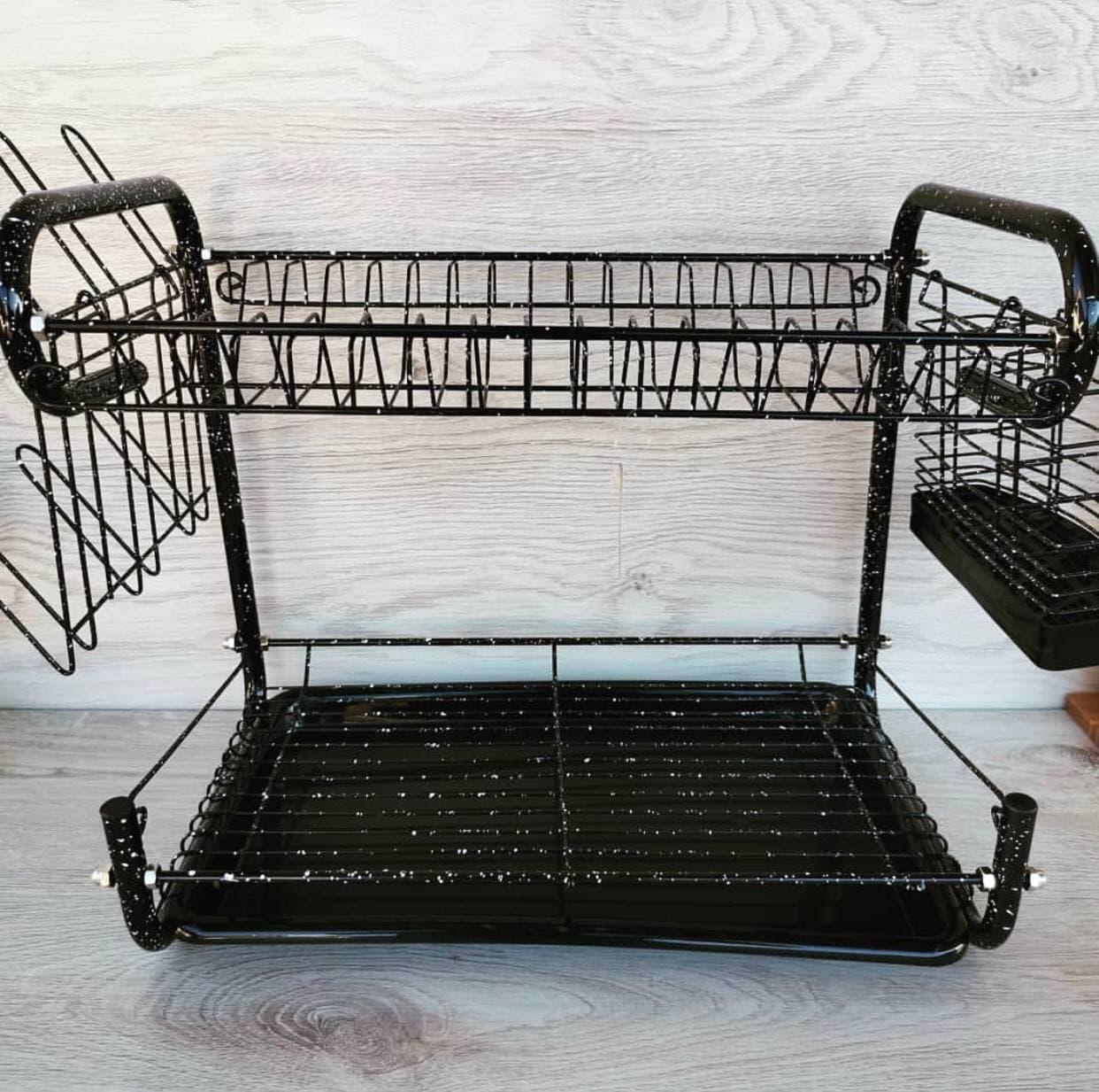 Сушарка Edenberg з нержавіючої сталі для посуду настільна Чорний (EB-2108M) - фото 1 Сушарка Edenberg з нержавіючої сталі для посуду настільна Чорний (EB-2108M) - фото 1