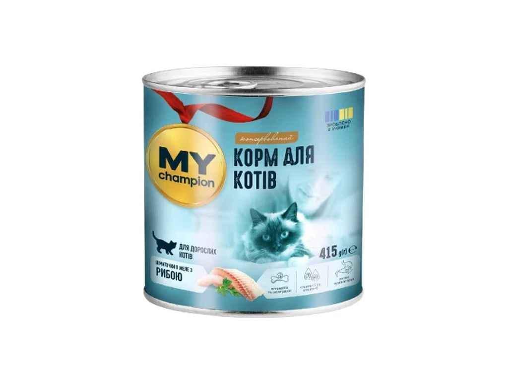 Корм для кошек консервированный Мой чемпион с Рыбой 415 г (1088259)