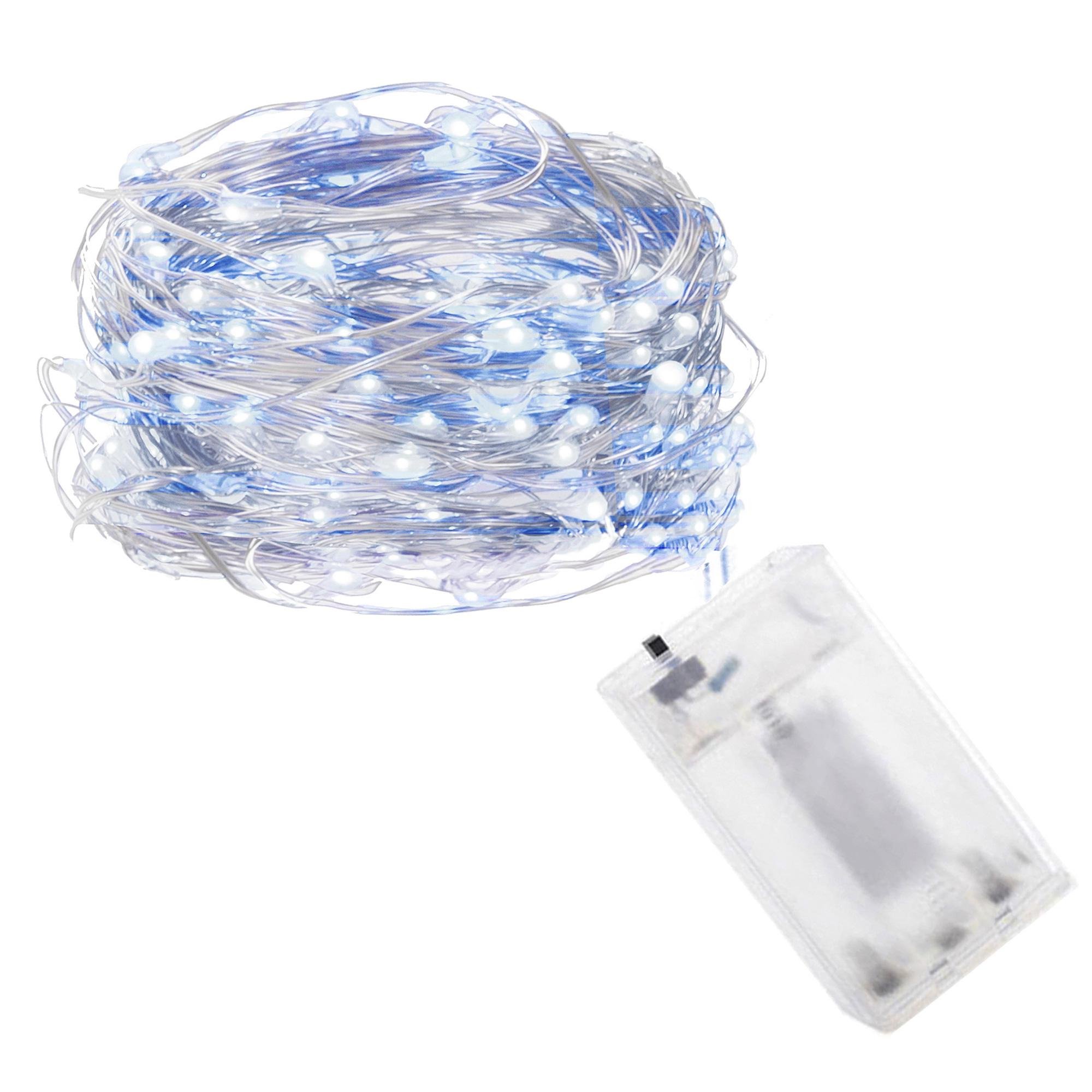 Гірлянда Springos CL0022 на батарейках 100 LED 9,9 м Cold White/Blue