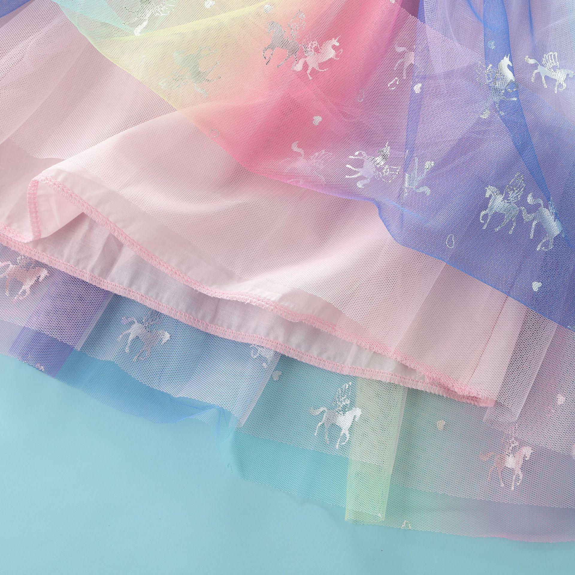 Платье детское с единорогом 130 см Радужный (23992016) - фото 12 Платье детское с единорогом 130 см Радужный (23992016) - фото 12