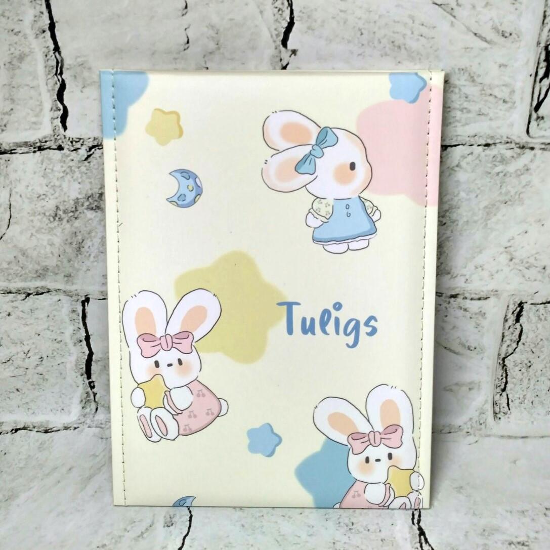 Зеркало настольное дорожное Зайчики 25х18 см Желтый (23-293-2)