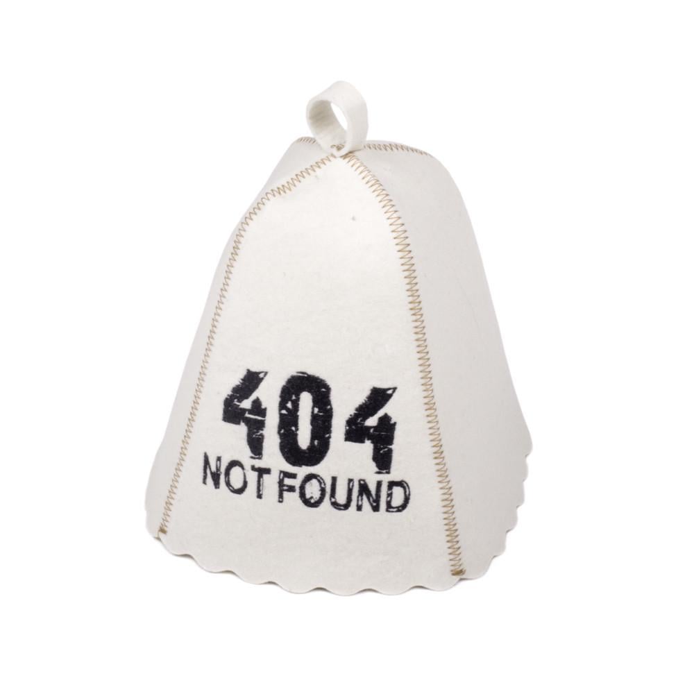 Банная шапка Luxyart "Ошибка 404" натуральный войлок Белый (LA-272) Банная шапка Luxyart "Ошибка 404" натуральный войлок Белый (LA-272)