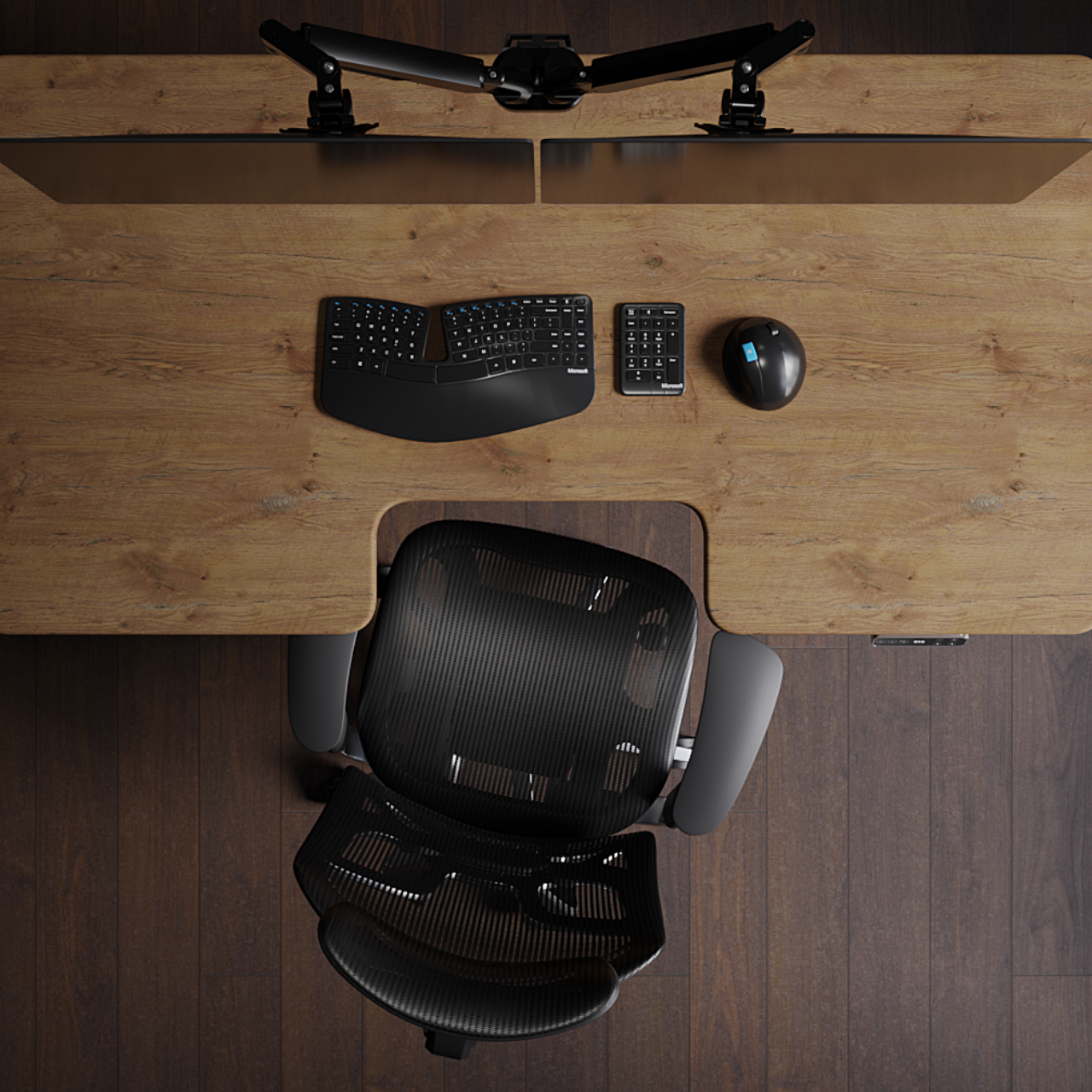 Стол регулируемый TEHNOTABLE BestFit Pro с МДФ столешницей и эргономичным вырезом 1500x820x19 мм (005-19-01/015-02) - фото 4