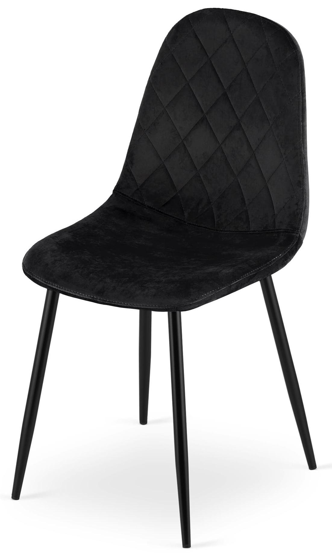 Стулья кухонные комплект 4 шт Homart VCM-005B велюр Черный (9909) - фото 3 Стулья кухонные комплект 4 шт Homart VCM-005B велюр Черный (9909) - фото 3