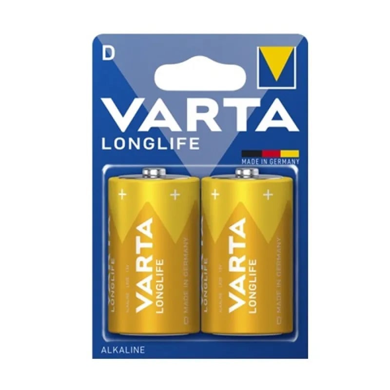 Батарейка Varta LL-20 LONGLIFE D 1x2 шт. (910129)