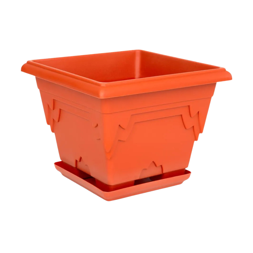 Кашпо с цветочной подставкой SoloPlast пластиковый 5,2 л (2548507999)