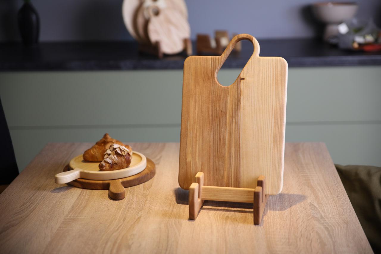 Дощечка дерев’яна Жолоб з деревини ясена 35х23х2 см (WDK-5.1) - фото 2