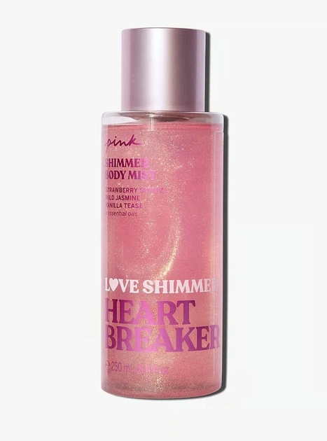 Спрей парфюмированный Victoria's Secret с шимером Heart Breaker Pink 250 мл (26914576)