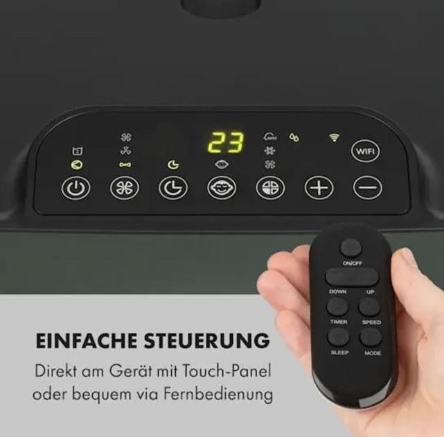 Кондиционер мобильный KLARSTEIN Kraftwerk Eco Smart 11 (10040190) - фото 4 Кондиционер мобильный KLARSTEIN Kraftwerk Eco Smart 11 (10040190) - фото 4