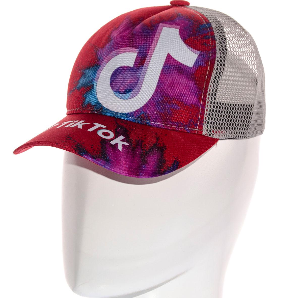 Бейсболка детская Tik Tok SUBD21878 летняя на сетке S/р. 53-54 Красный