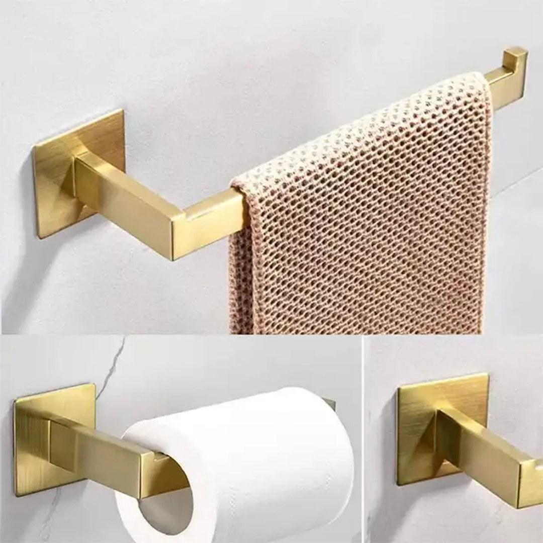 Комплект оборудования для ванной комнаты 3в1 Золотой - фото 8 Комплект оборудования для ванной комнаты 3в1 Золотой - фото 8