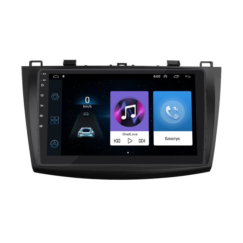 Штатная магнитола Lesko для Mazda 3 II (BL) Рестайлинг 2011-2013 экран 9" 1/16Gb/ Wi-Fi GPS Optima