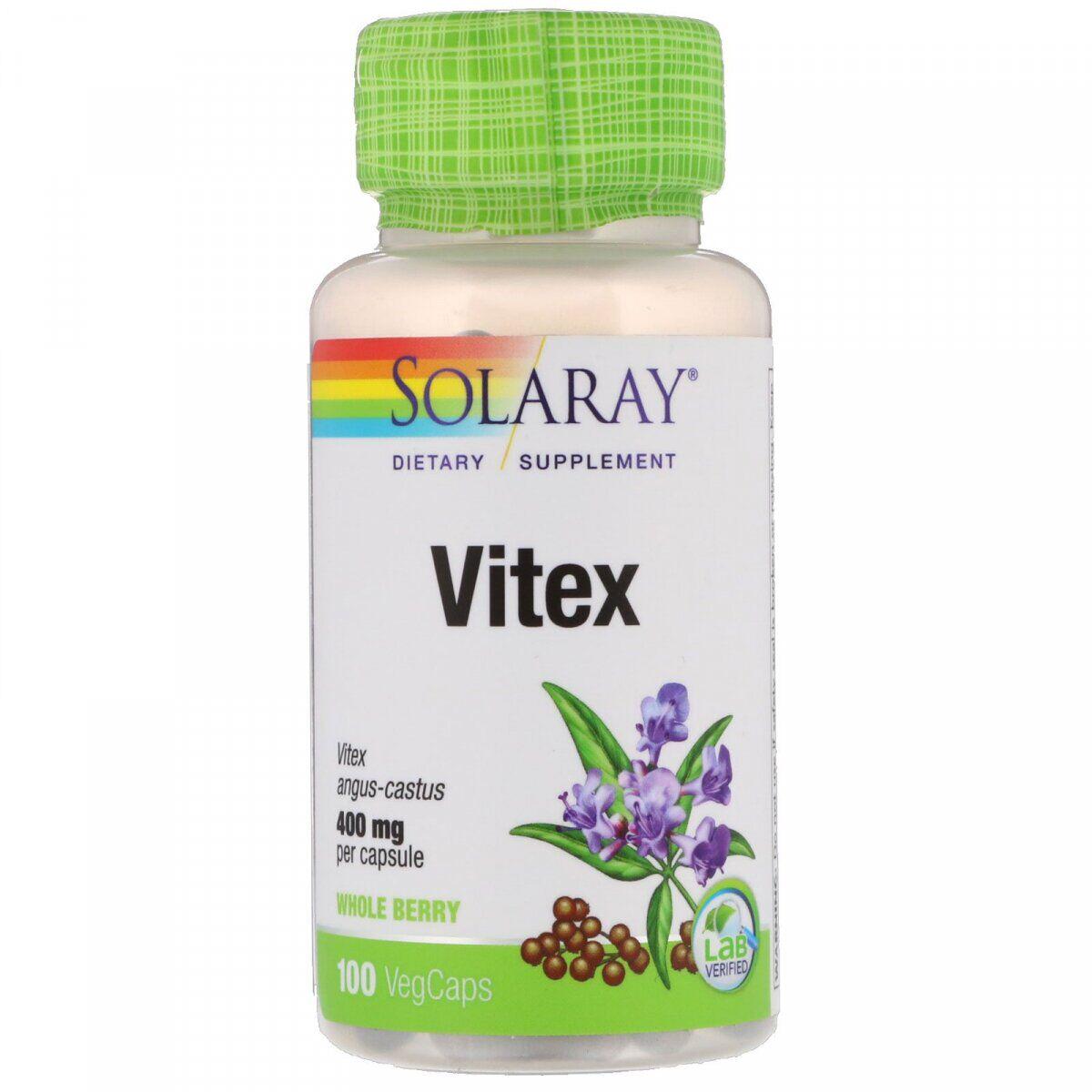 Витекс Solaray Vitex 400 mg 100 Veg Caps