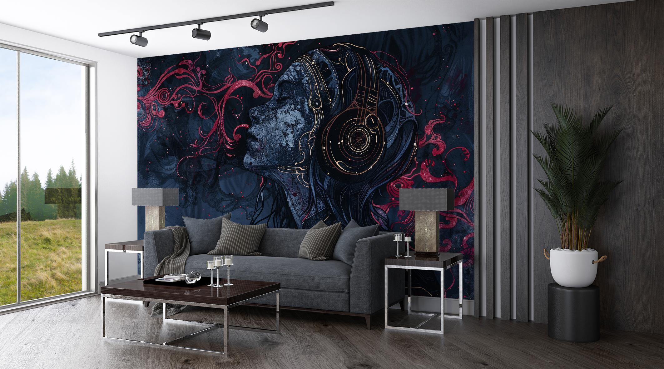 Фотообои флизелиновые Upstream Космическое наслаждение музыкой 368х245 см (SPF-160/7) - фото 4