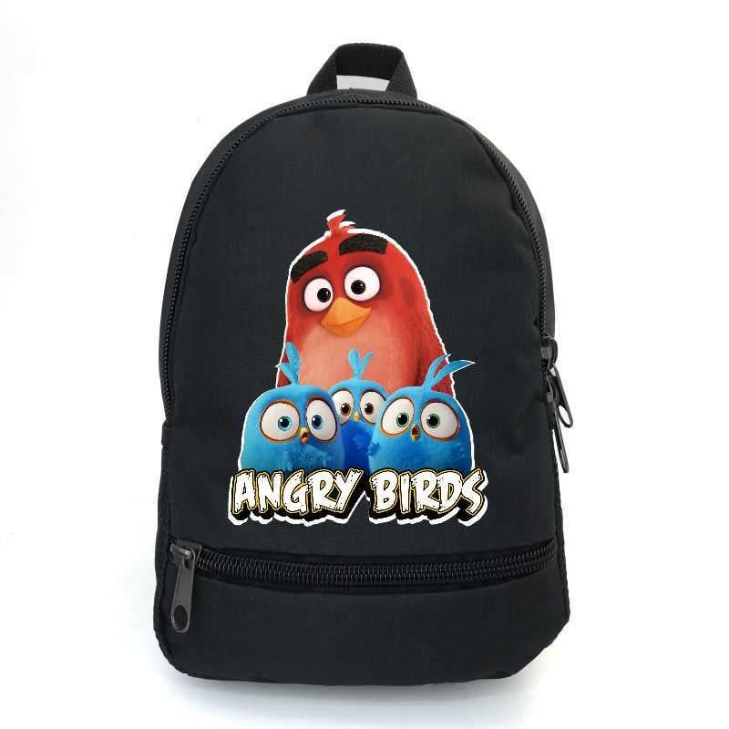 Школьный рюкзак подростковый Cappuccino Toys с принтом Angry Birds ANG-0013 12,5 л Черный (2133990337)