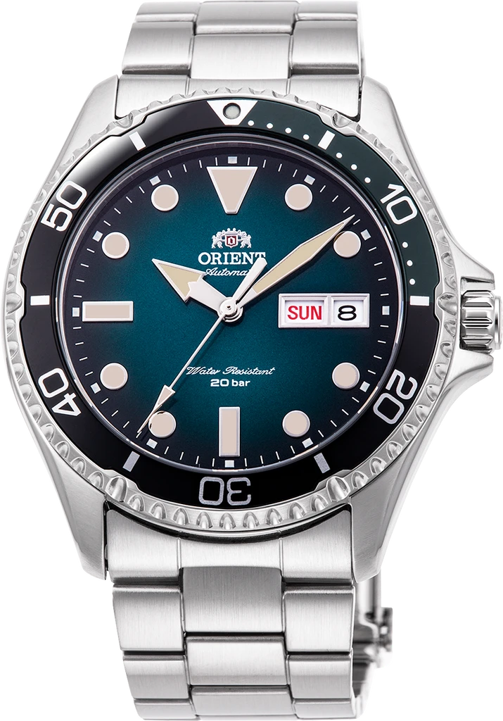 Наручний годинник чоловічий Orient Kamasu II RA-AA0811E19B з сталевим корпусом/сапфіровим склом WR 200 м Синій (3124584441)