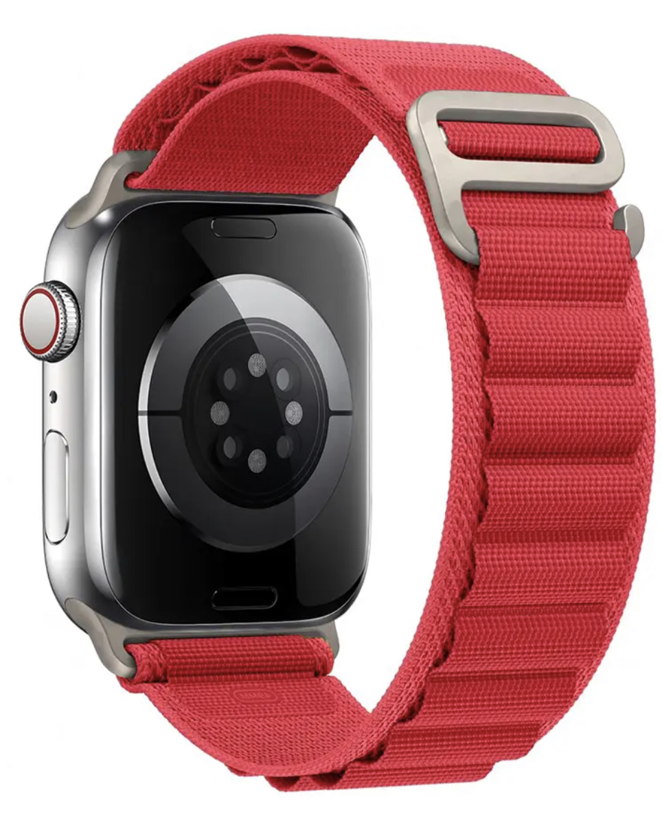 Ремешок тканевый Alpine Loop для Apple Watch 38/40/41 мм series SE/8/7/6/5/4/3/2/1 Red (212-00653)