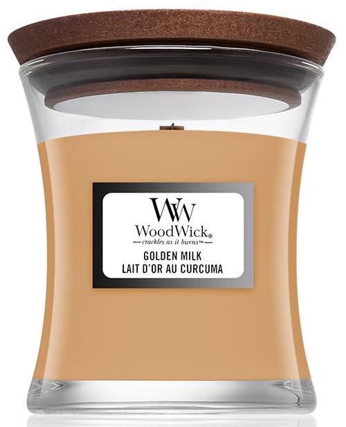 Свічка ароматична Woodwick Mini Golden Milk з ароматом молока/спецій 85 г (1701269464) - фото 1