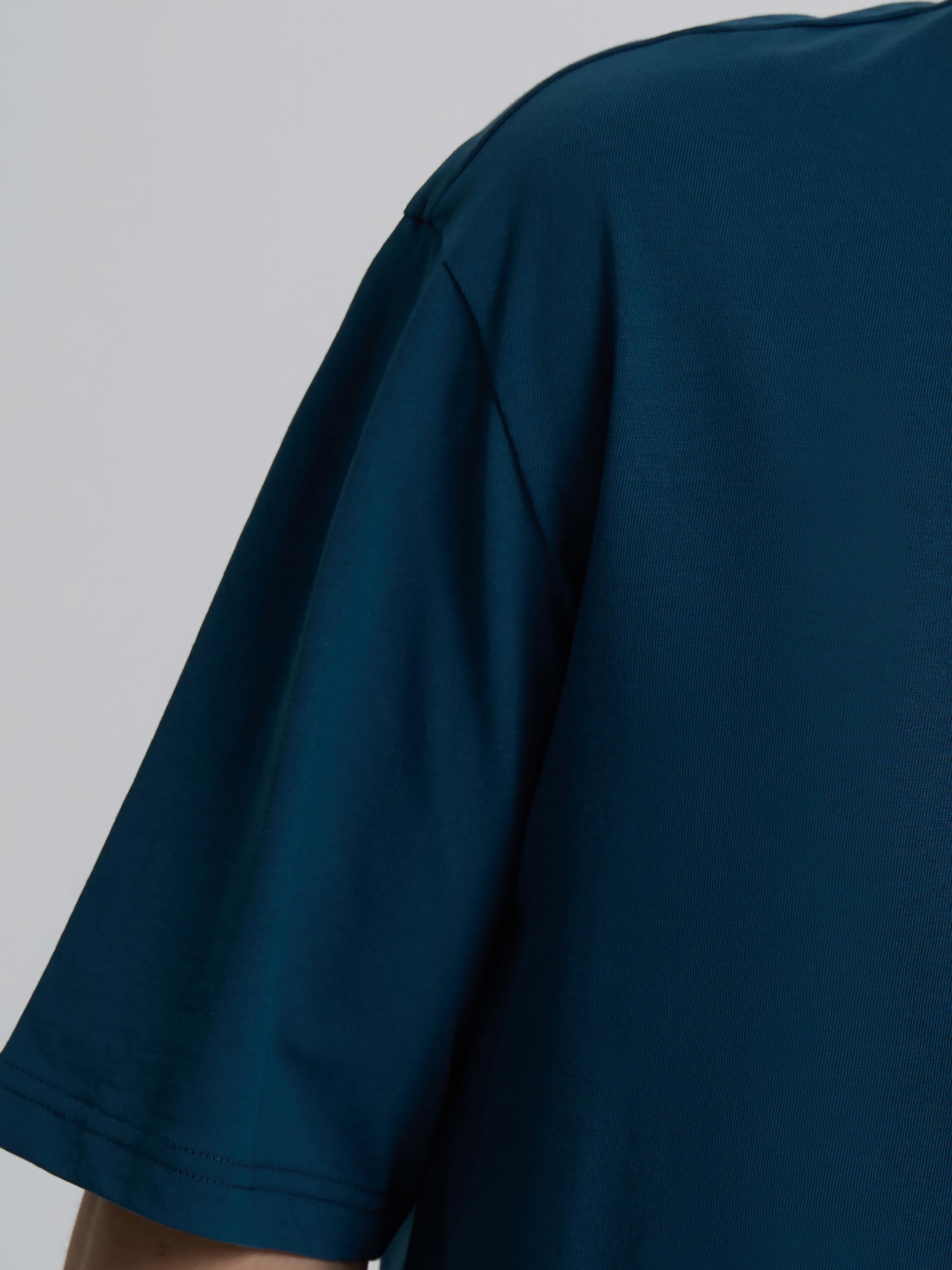 Футболка мужская ROZA 230926 L Сине-зеленый (4824005722110) - фото 4