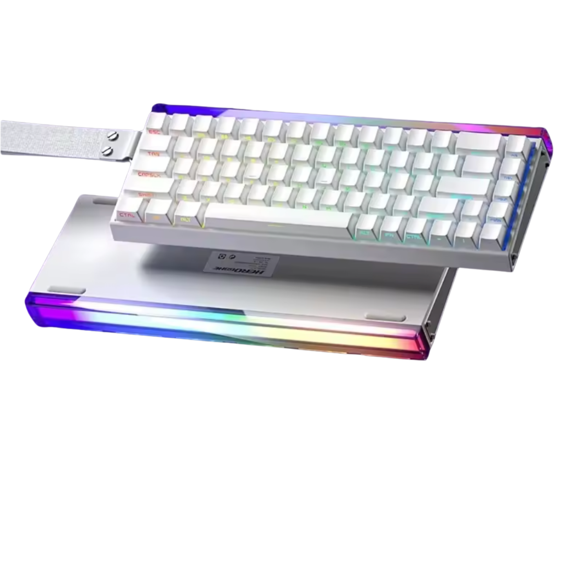 Клавиатура механическая AULA HERO 68HE ENG/наклейки UA/RU с RGB подсветкой White (26138757) Клавиатура механическая AULA HERO 68HE ENG/наклейки UA/RU с RGB подсветкой White (26138757)