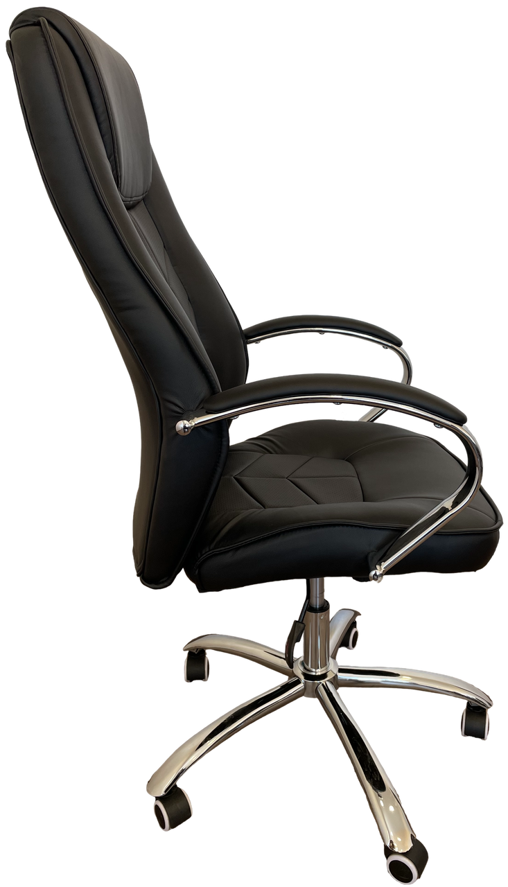 Кресло руководителя Техфорвард Гефест ANF эко-кожа крестовина хром Черный - фото 3 Кресло руководителя Техфорвард Гефест ANF эко-кожа крестовина хром Черный - фото 3