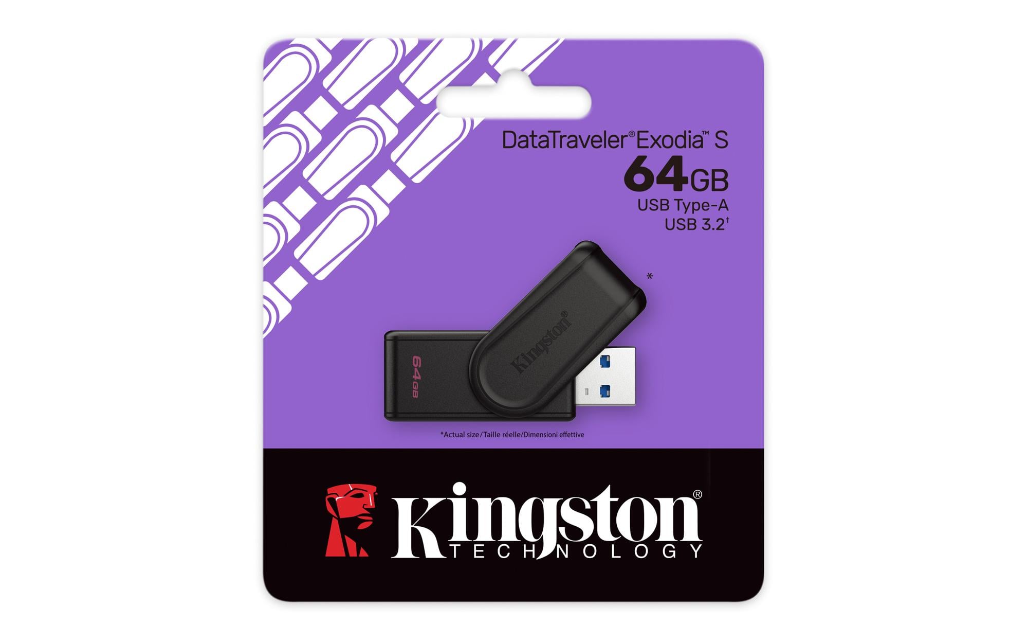 ᐉ Флэш-память USB Kingston DataTraveler Exodia S 64 ГБ Black