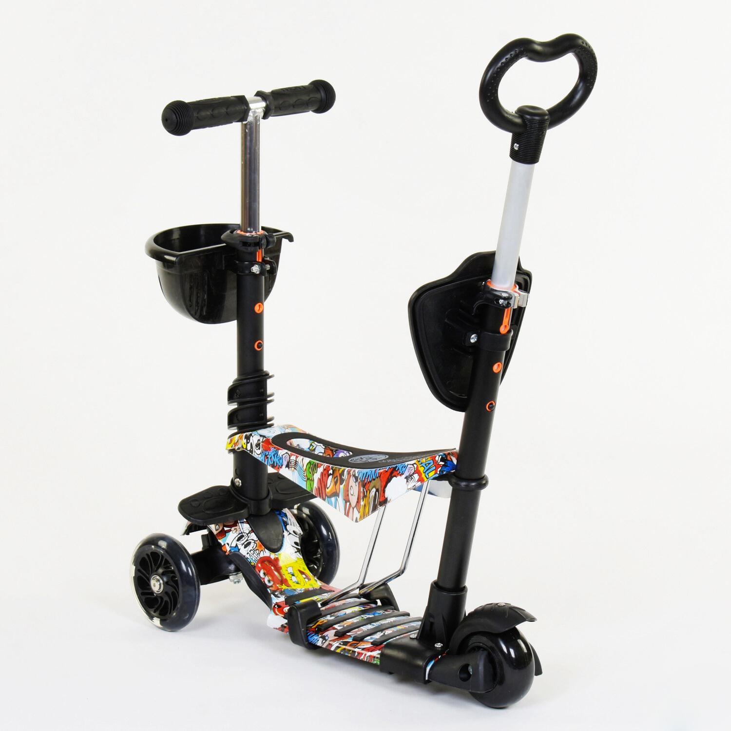 Самокат Best Scooter 5в1 PU колеса с подсветкой Multicolor (74054) - фото 2