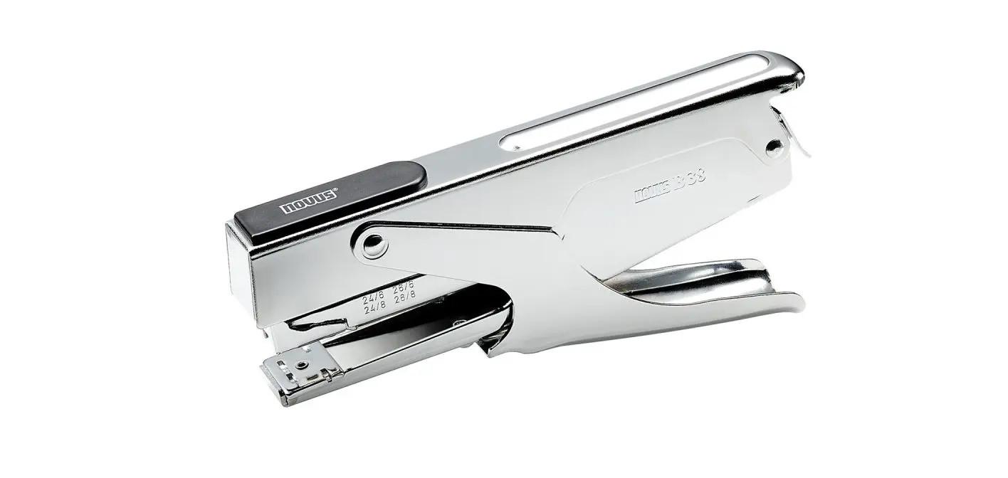 Степлер плаер Novus скобы №24/6-24/8 26/6-26/8 до 40 л Хром (021-0014)