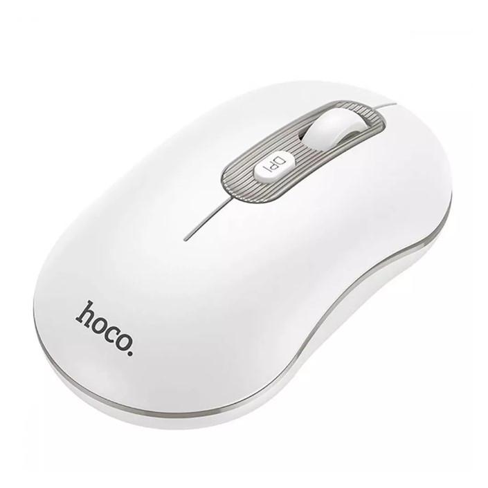Мышь компьютерная беспроводная Hoco 2.4G White/Gray (GM21) - фото 2 Мышь компьютерная беспроводная Hoco 2.4G White/Gray (GM21) - фото 2