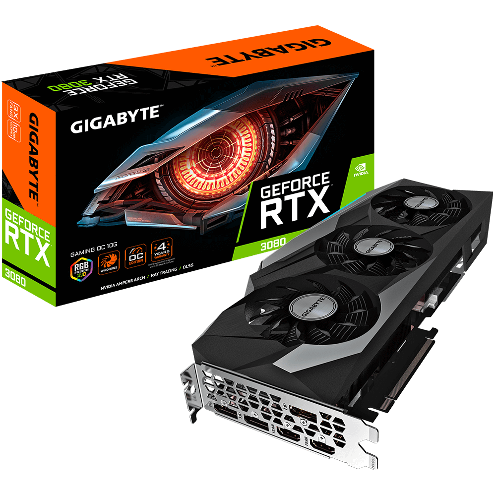 Видеокарта Gigabyte GeForce RTX 3080 GAMING OC 10G (23380088)