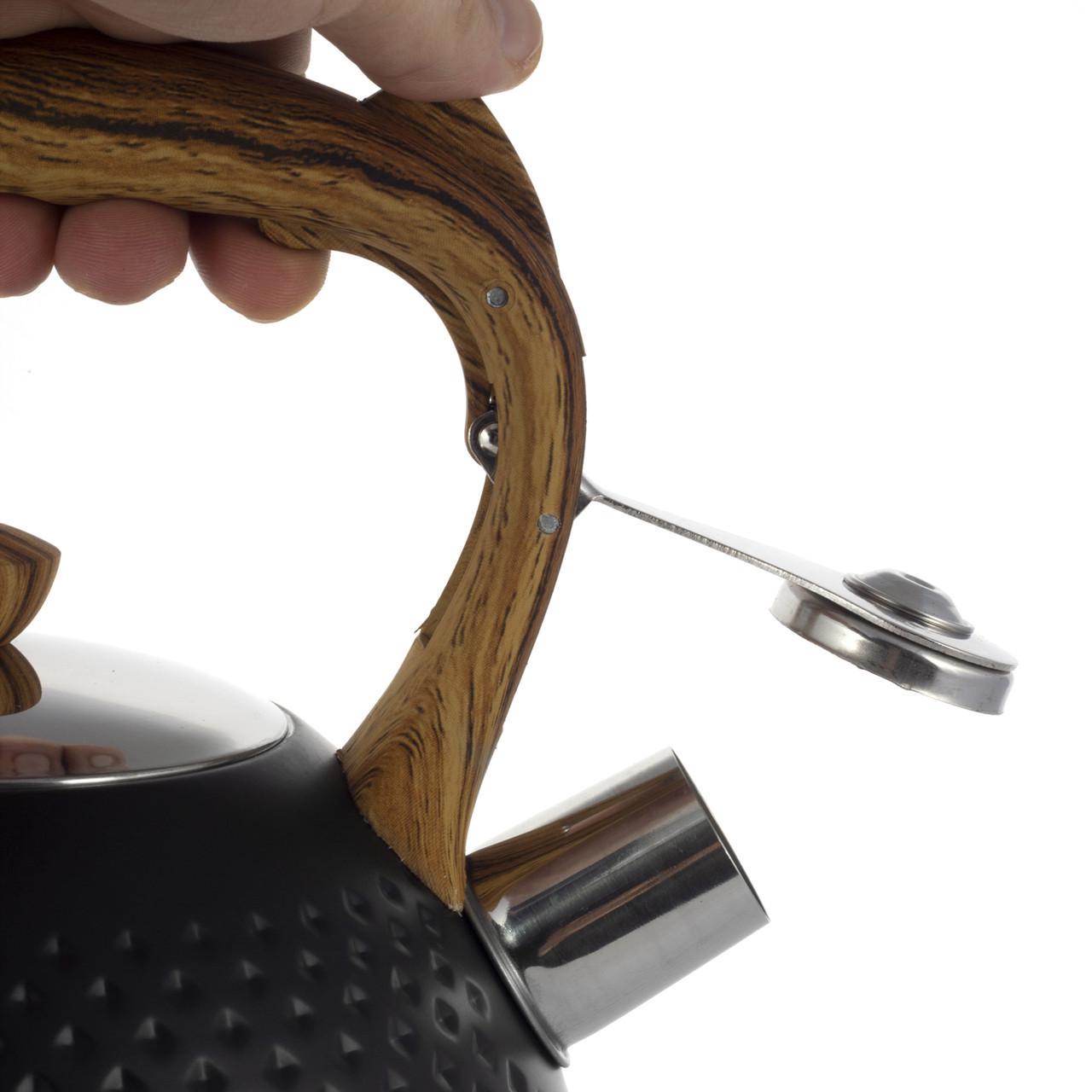 Чайник Kamille 2,7 л Черный (KM-1098) - фото 4 Чайник Kamille 2,7 л Черный (KM-1098) - фото 4