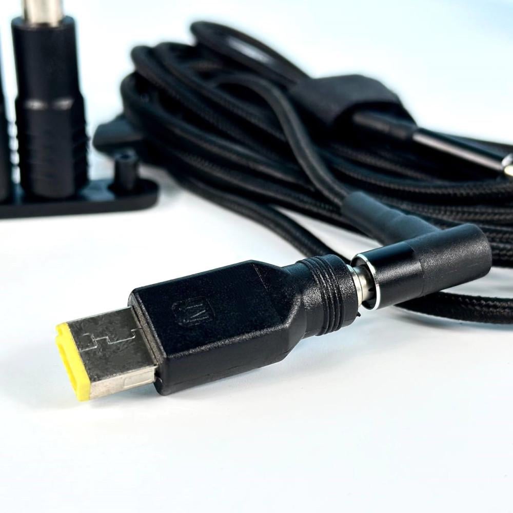 Комплект адаптеров с переходником из Type-c на DC JoyPro 100W 175 см Черный (28f81070) - фото 3