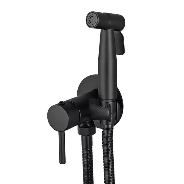 Гігієнічний душ прихованого монтажу Wezer EKO9В-01-BLACK Чорний (EKO9В-01-BLACK)