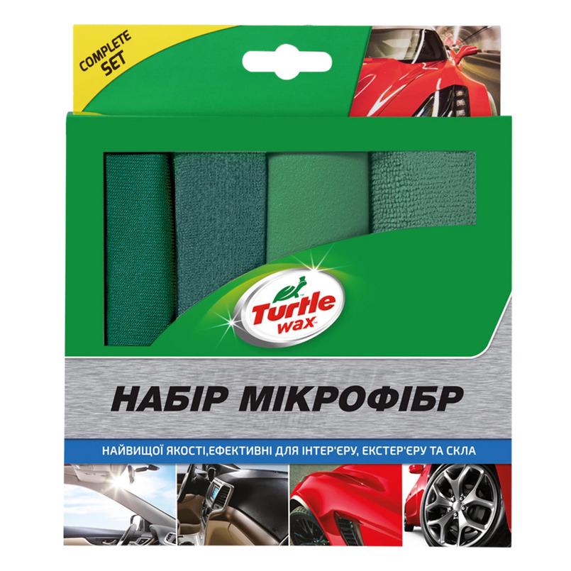 Набор салфеток TURTLE WAX микрофибра 30х40 см 4 шт. (X9314)