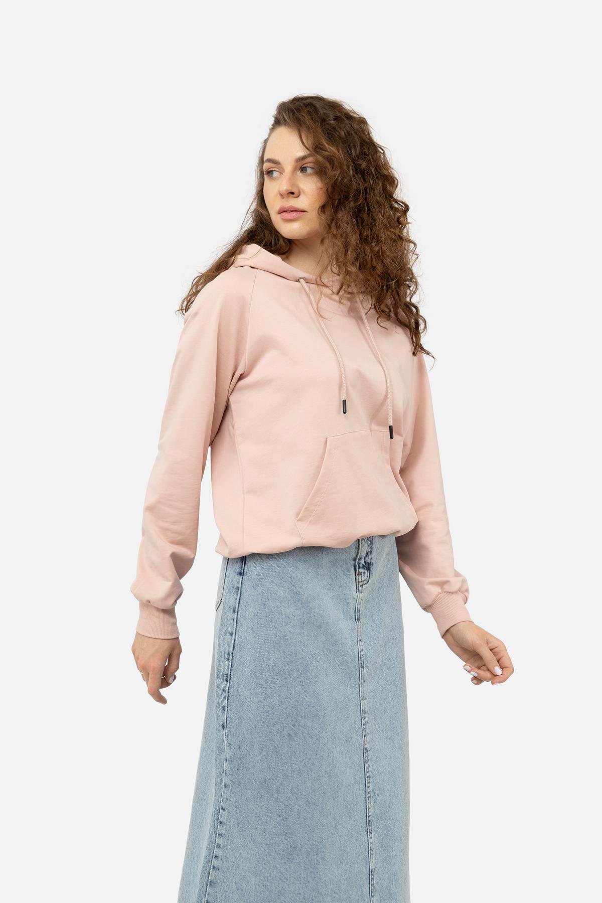 Худи женское ЦБ-00239085 р. 52 Розовый (SKT000957847) - фото 2 Худи женское ЦБ-00239085 р. 52 Розовый (SKT000957847) - фото 2