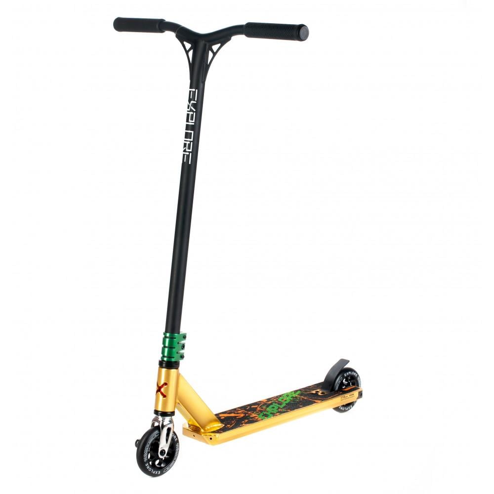 Самокат трюковый Explore Move + пега Золотистый