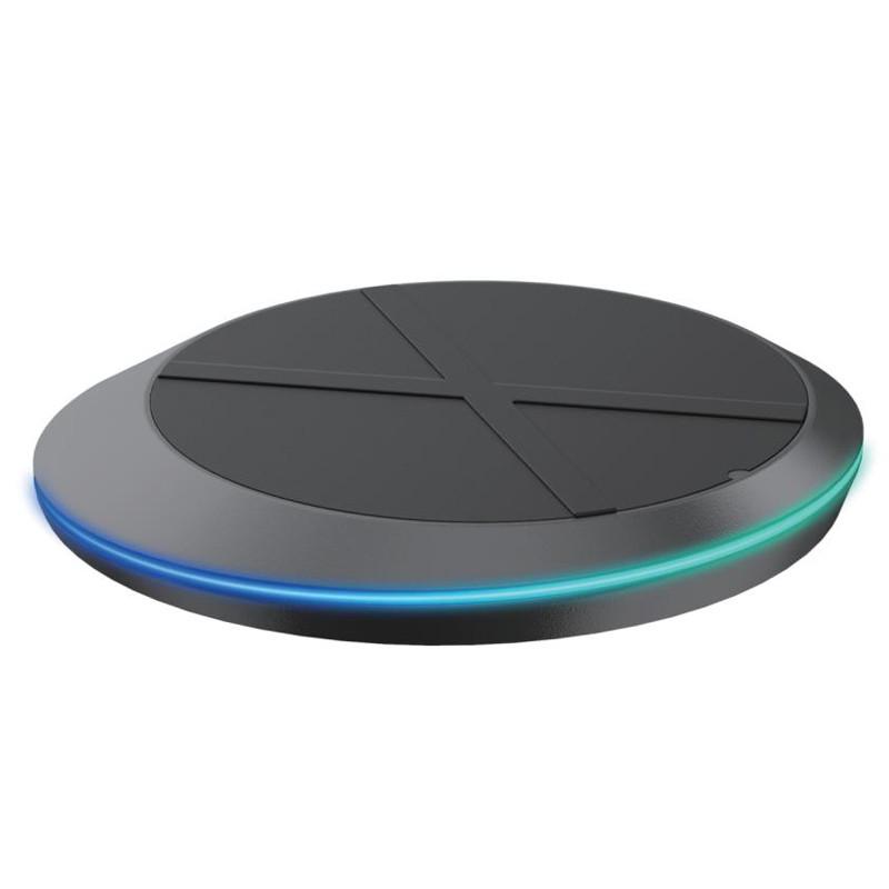 Зарядное устройство беспроводное JJT-827 RGB 15W Black (00000072939_1)