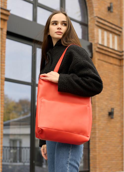 Жіноча сумка-шопер Sambag Червоний (4390301041)