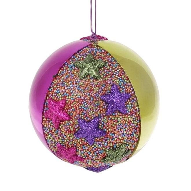 Шар новогодний пластиковый NY21-304 8 см (12521)