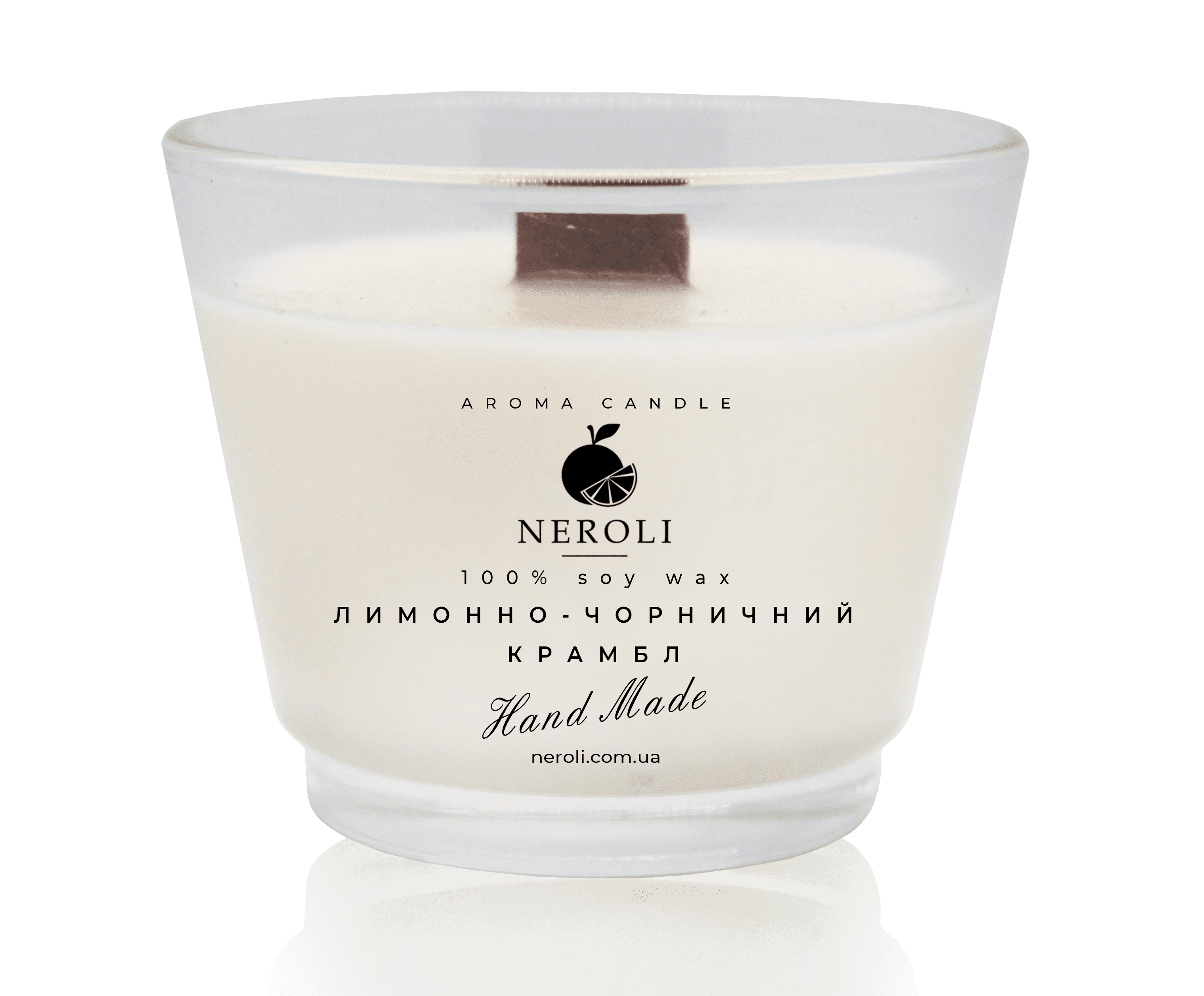 Аромасвеча соевая NEROLI Лимонно-Черничный Крамбл Crystal Grace 100 мл