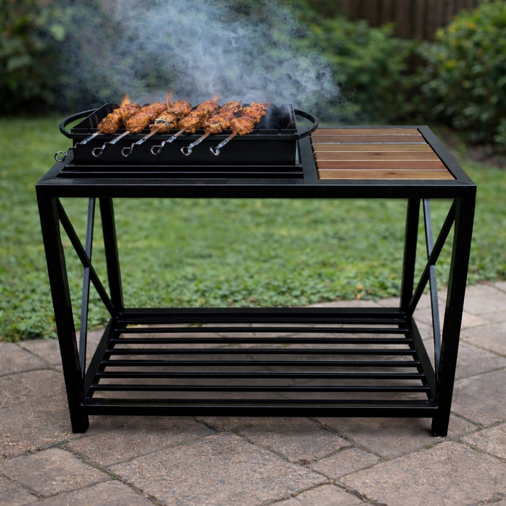 Мангал Jooki Тор на 9 шампуров 4 мм в стиле LOFT (10098)