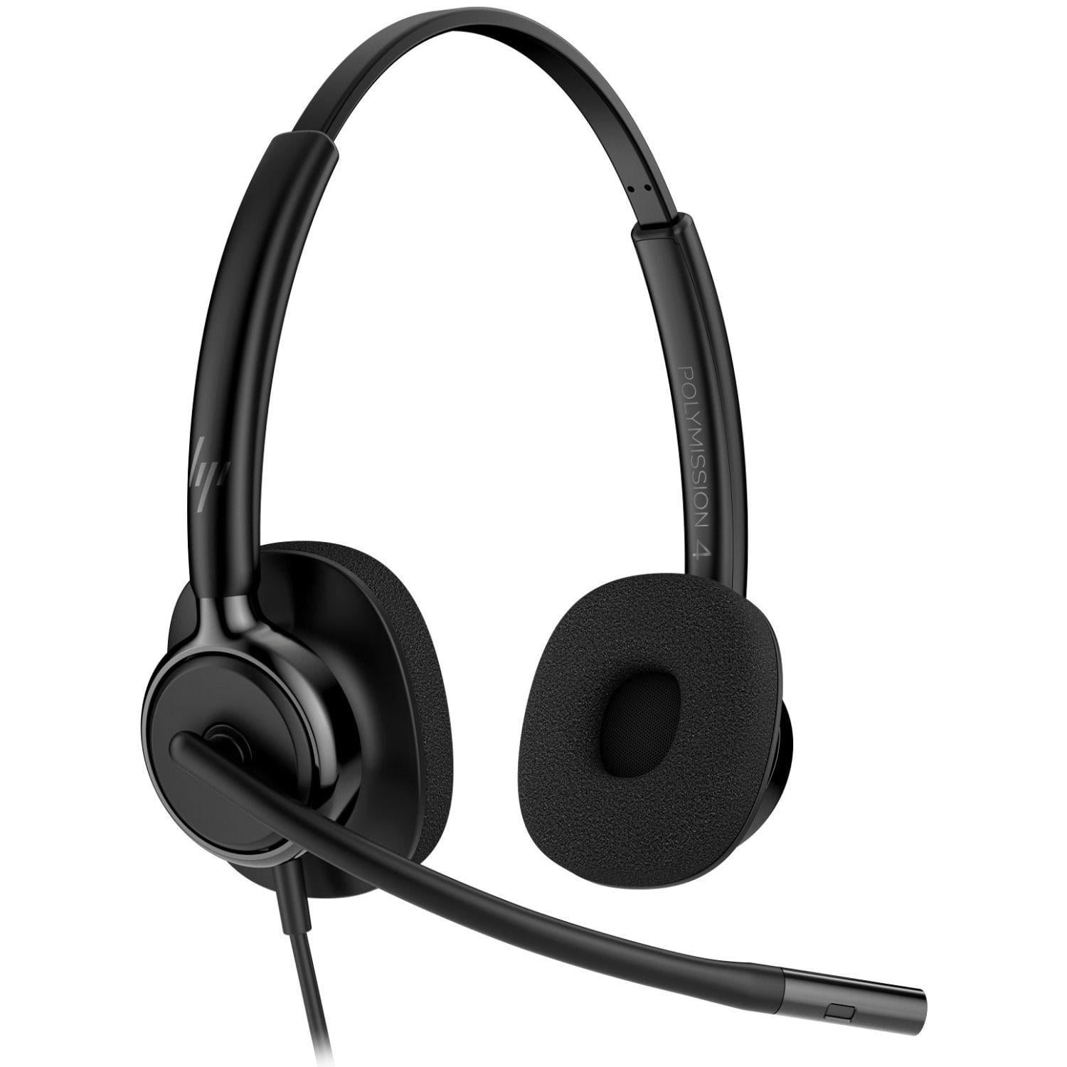 Наушники проводные с микрофоном HP Poly Mission 425 Stereo USB-C/A Black (C01B3AA)