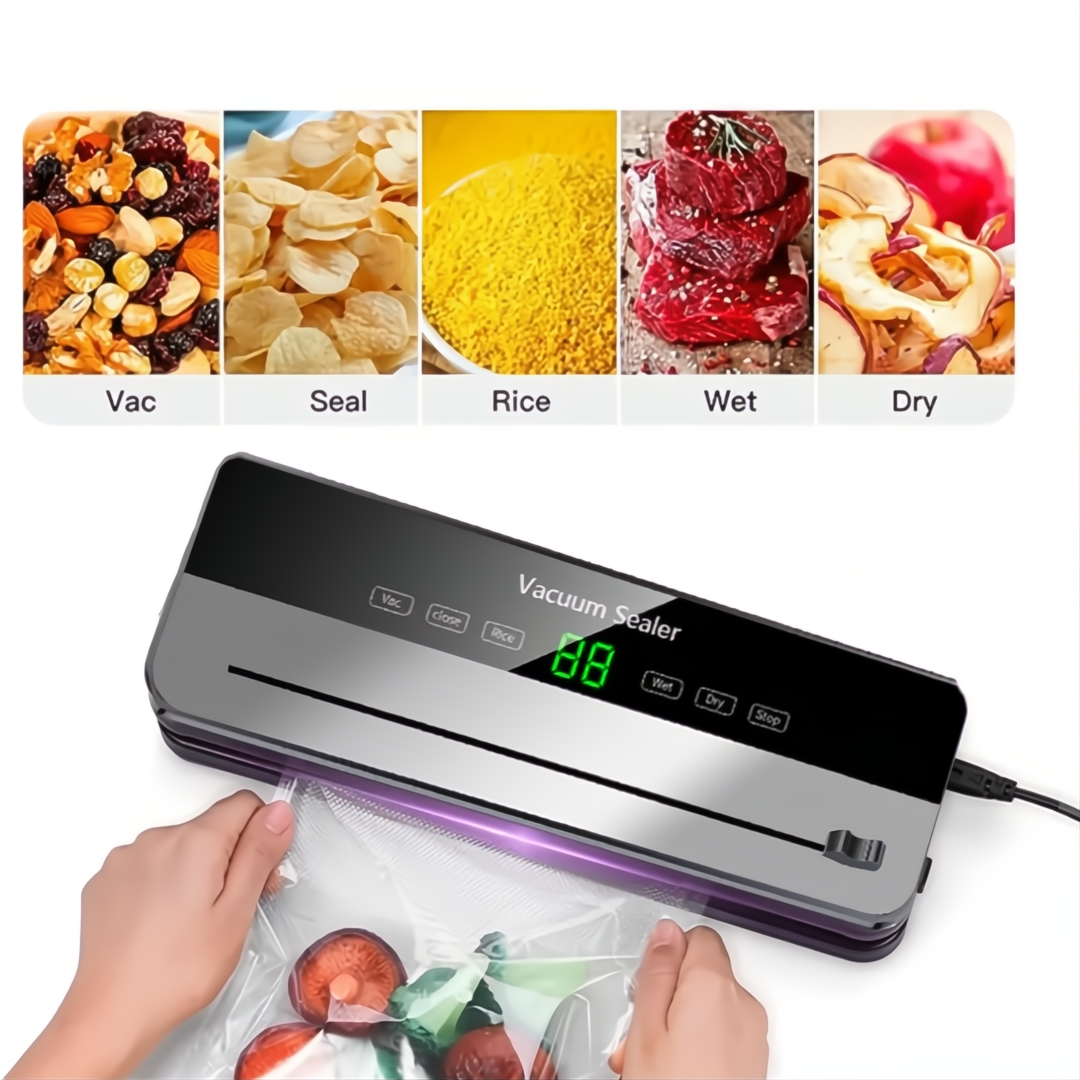 Вакууматор для продуктів кухонний та пакети для вакуумування харчові 120 Вт - фото 5 Вакууматор для продуктів кухонний та пакети для вакуумування харчові 120 Вт - фото 5