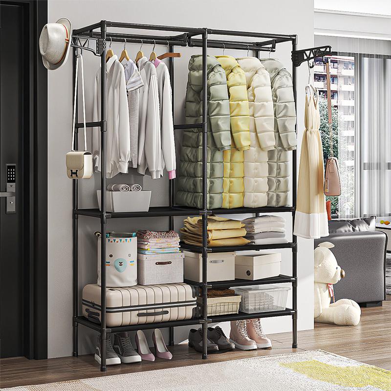 Стойка для одежды и обуви Clothes Shelf Rack CR-04 Черный (SS-05) - фото 2